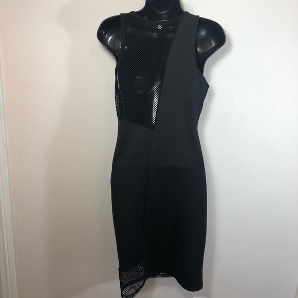 Charlotte Russe Medium black mesh panel bodycon - Picture 3 of 6